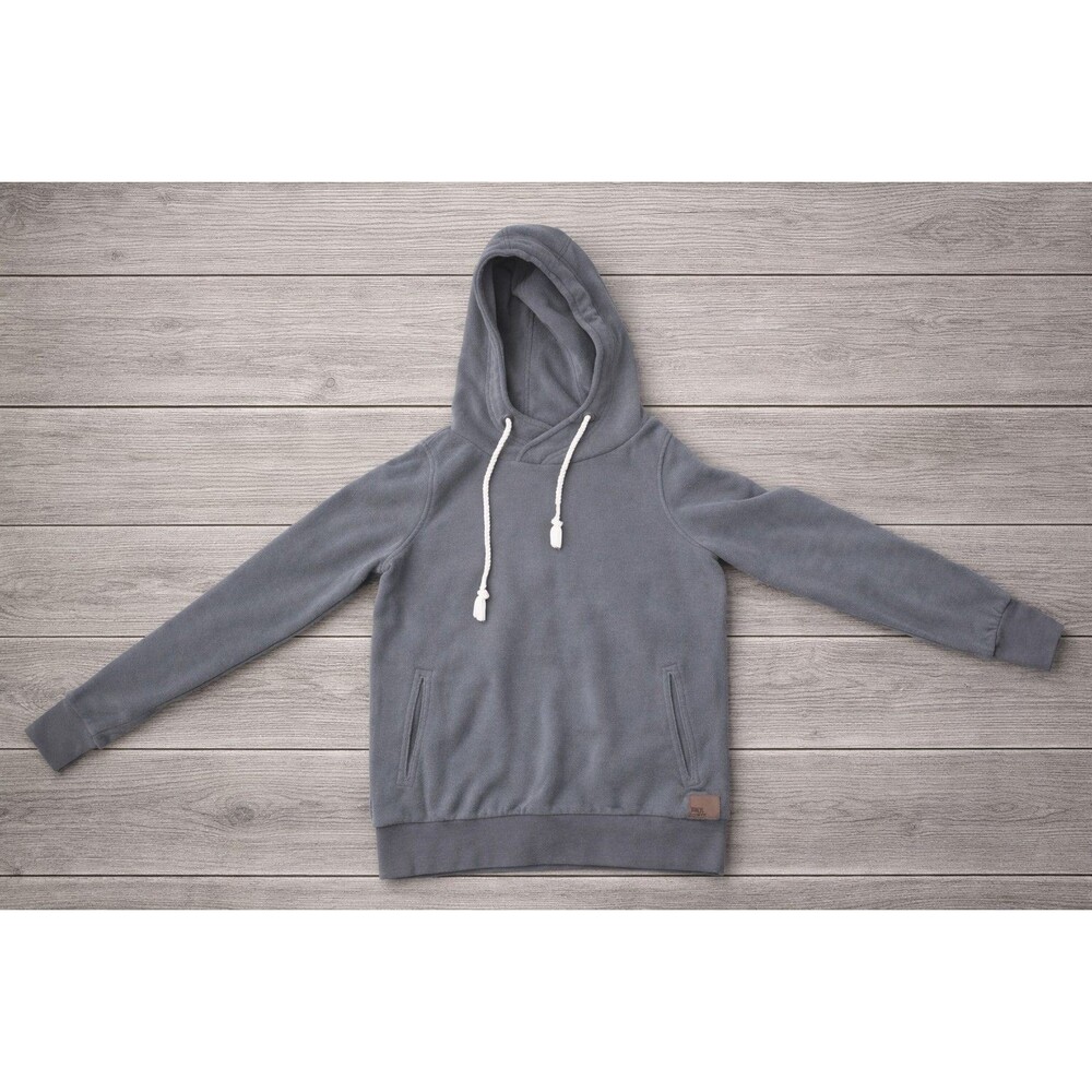 BKE Hoodie Womens XS Gray Fleece Pullover Hooded Sweatshirt Buckle Soft